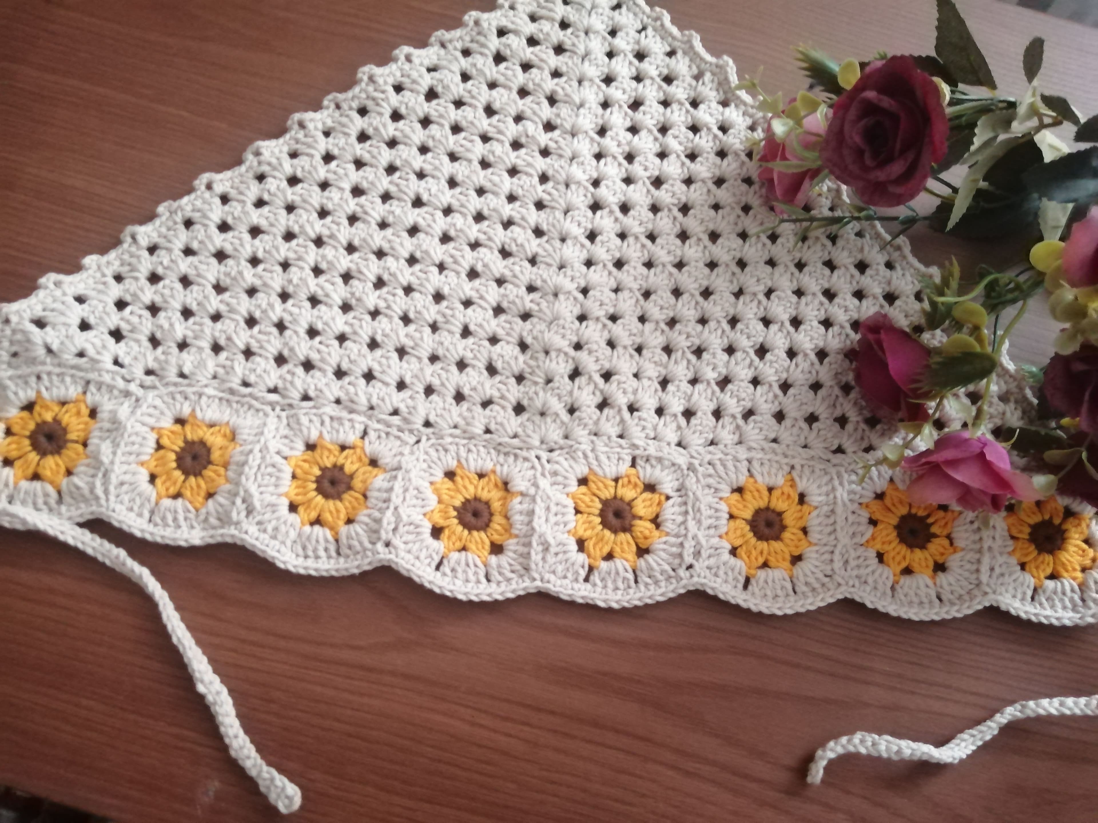 Çocuk Örgü Bandana  thumbnail 2