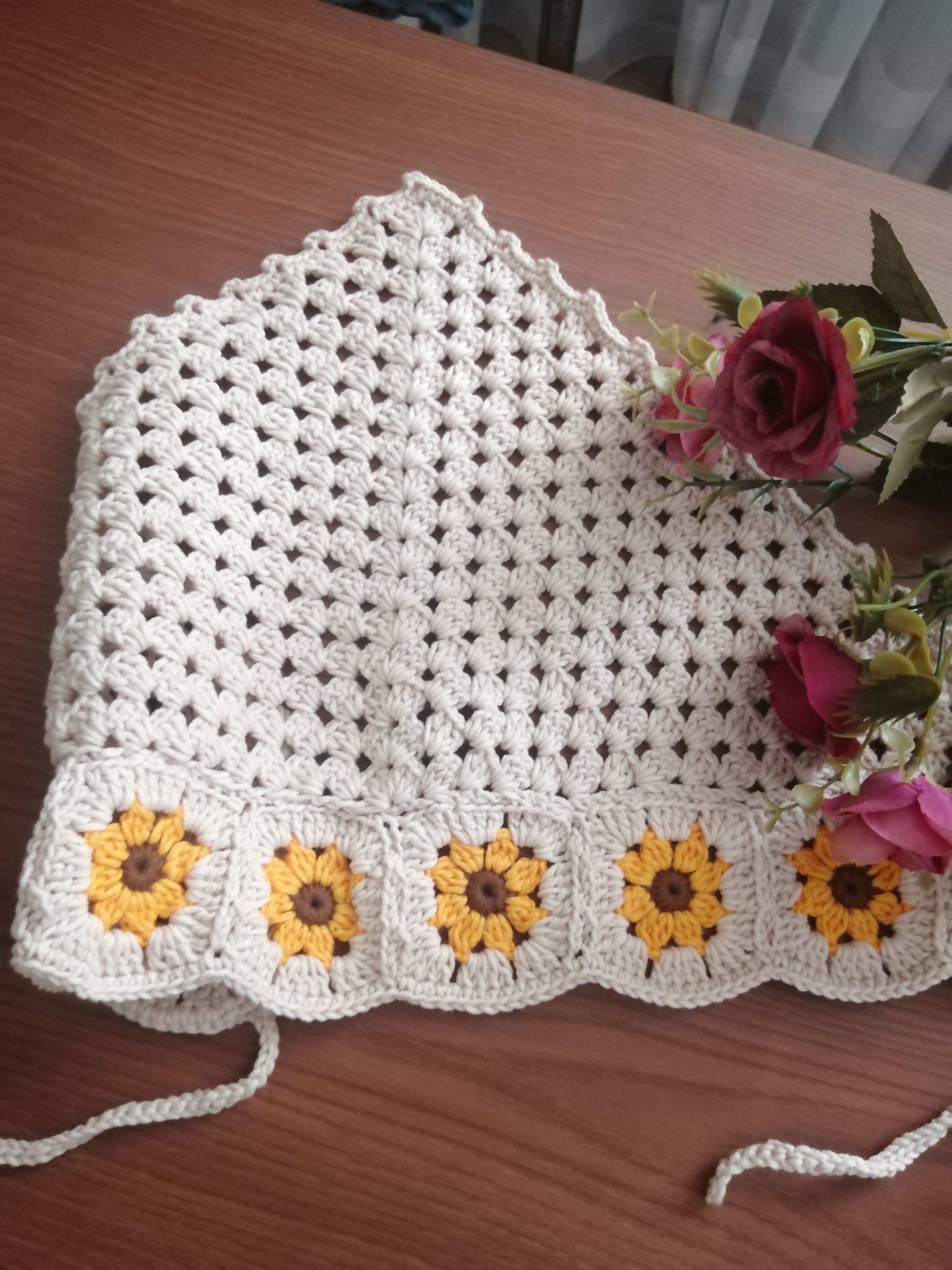 Çocuk Örgü Bandana 