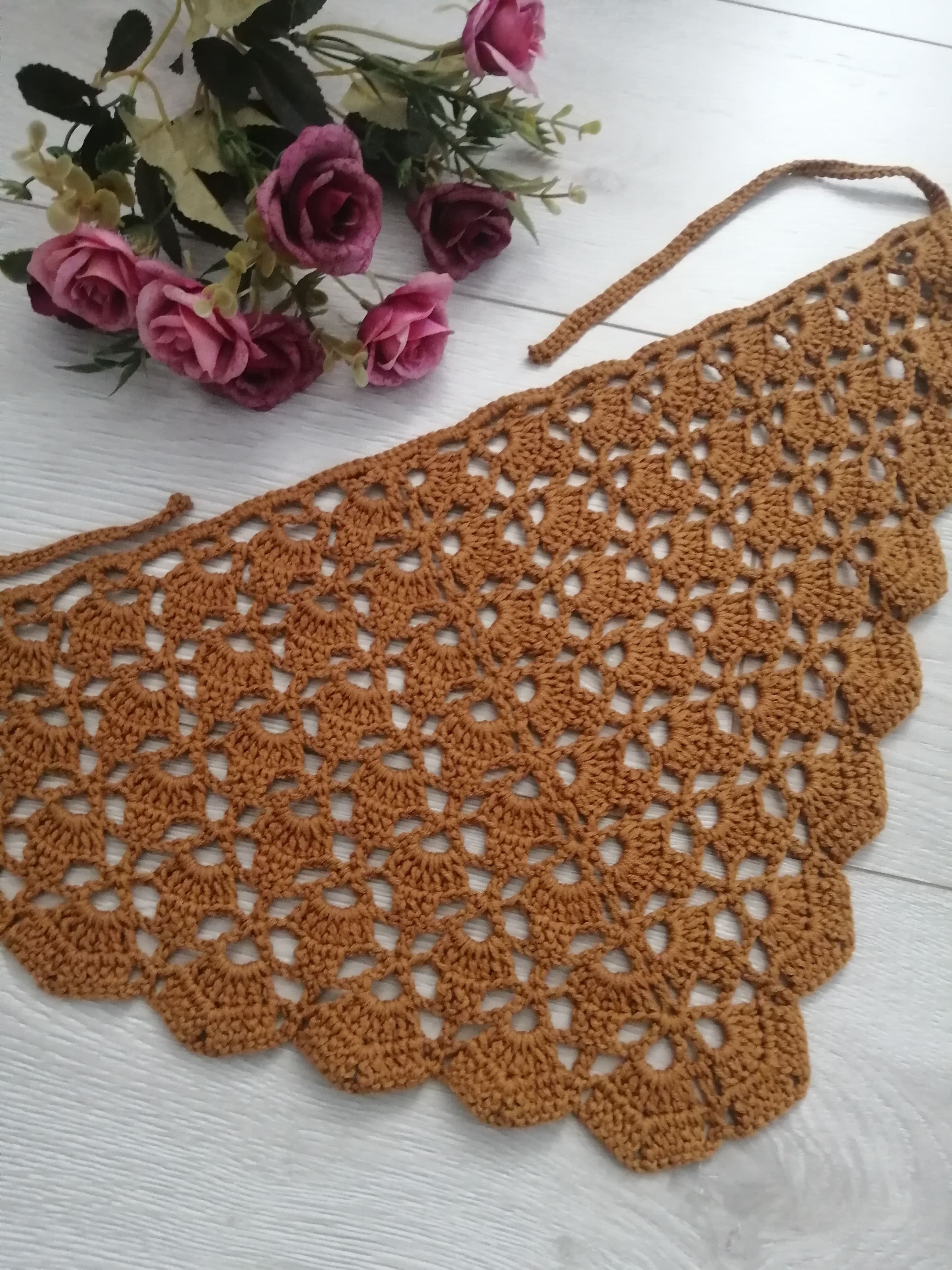 El Emeği Örgü Bandana 