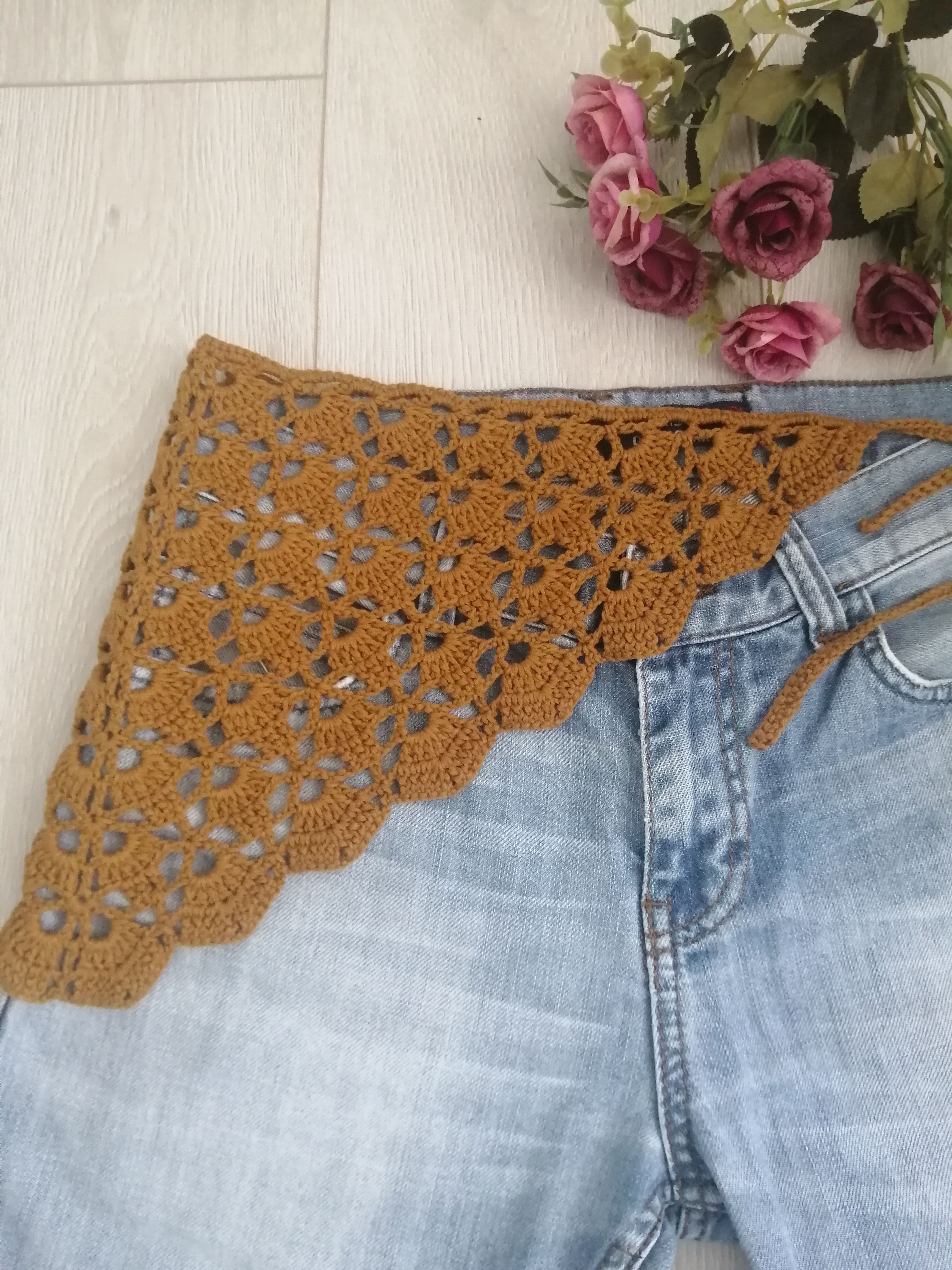 El Emeği Örgü Bandana  thumbnail 3