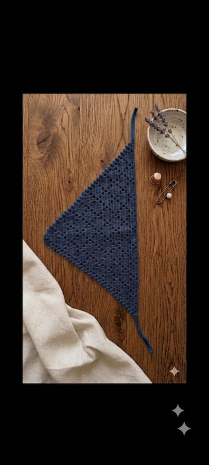 El Örgüsü Ajurlu Boho Saç Bandanası Örgü Bandana Yazlık Bandana thumbnail 1