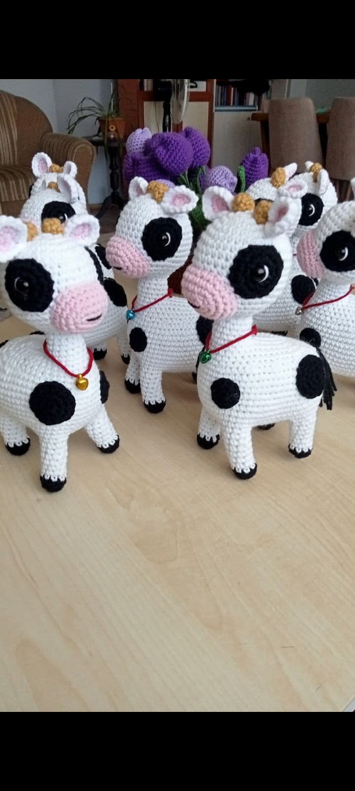 El Örgüsü İnek Buzağı Amigurumi İnek Örgü Buzağı Amigurumi Oyuncak thumbnail 1