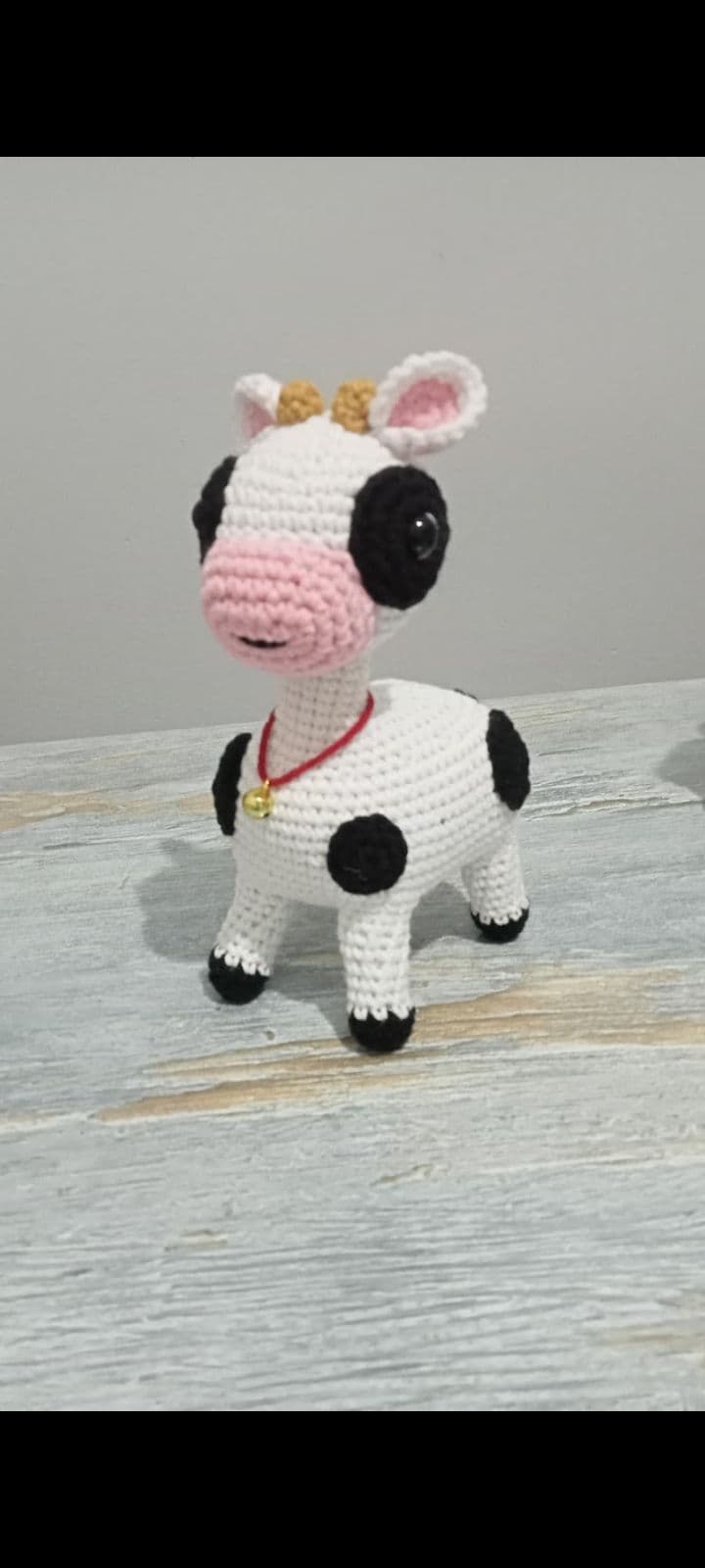 El Örgüsü İnek Buzağı Amigurumi İnek Örgü Buzağı Amigurumi Oyuncak thumbnail 3