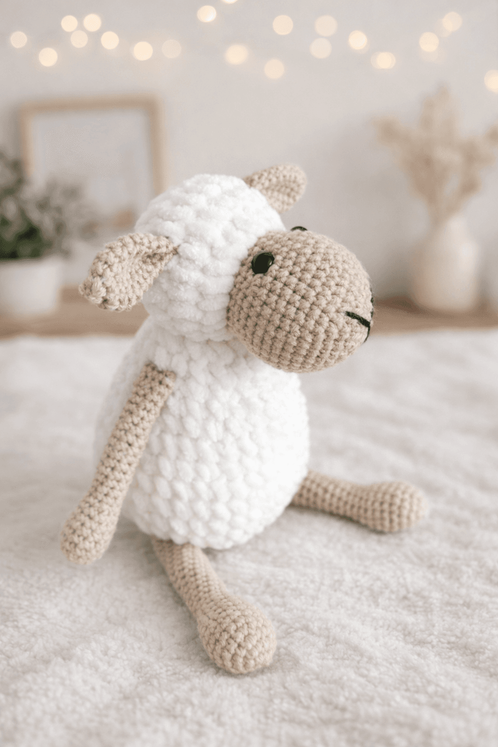Amigurumi Kadife Kuzu Oyuncak 